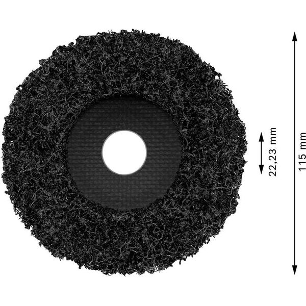 Cleaning disc N377, Best for Metal 115 mm, 22.23 mm, SiC image 2