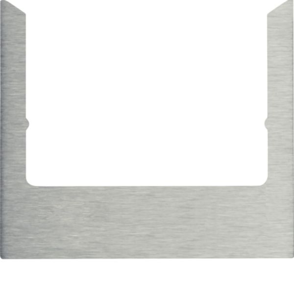 Design frame for KNX Touch Control 3.5", sharp edges, brushed stainless steel image 1