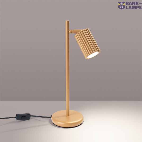 ELEGANT CARBON DESK LAMP WITH A GROOVED LAMPSHADE AND A SWITCH ON THE CABLE image 7