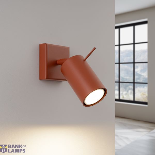 WALL LAMP RING RED OCHRE 1XGU10 image 3