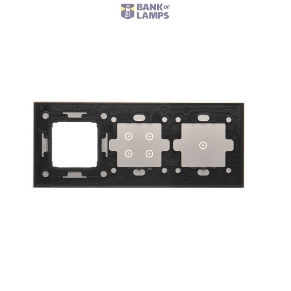 Double frame, white, chrome base image 2