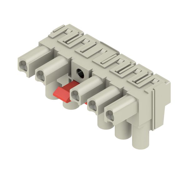 PCB plug-in connector, female plug, 7.62 mm, Number of poles: 5, 180°, Clamping yoke connection, Clamping range, max. : 4 mm², Box image 3