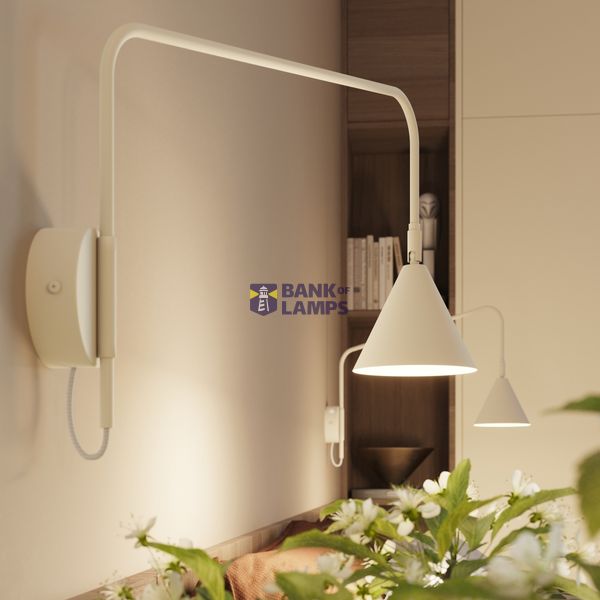Wall lamp NOX 1 beige with a switch image 11