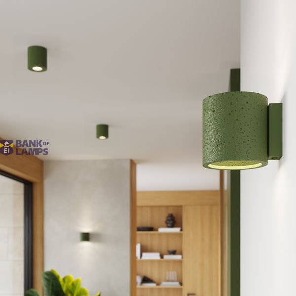 Wall lamp ORBIS concrete olive green image 7