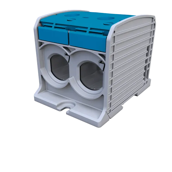 STB 300-2 Rail-mounted terminal block Al/Cu 87920 SIMBLOCK blue image 1