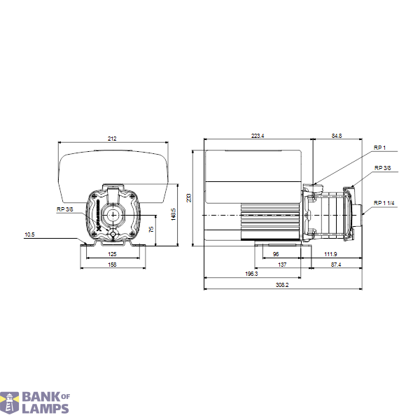 Horizontal multistage pump CME5-2 A-R-A-V-AQQV U-A-D-N 1x230V HR image 3