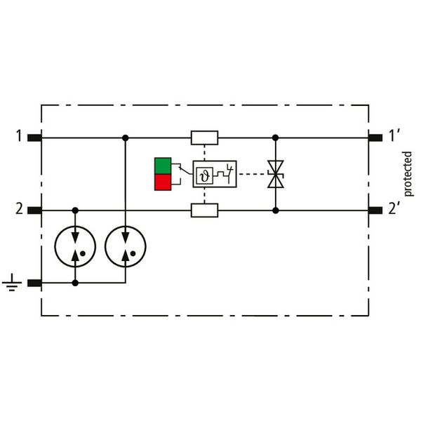 Combined arrester protection module for 1 pair BLITZDUCTORconnect with image 3