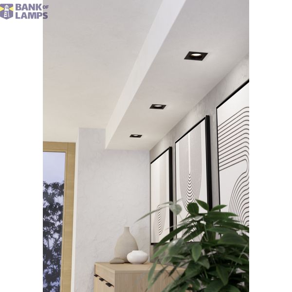 "ZIGO" SPOT HOUSING 100X100 BLACK SET-BACK image 1