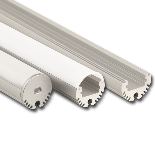 Hanging aluminum profile ZX, 21 mm, White diffuser, complete, 1 m image 1