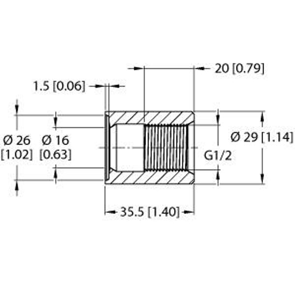 Accessories Weld Collar Sleeve without Control Bore   NCLS-WA2 image 2