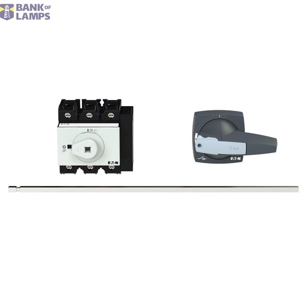 P3 Main switch, 80 A,Rear mounting, 3 pole, Form M4/K2-G, Gray, Short  image 3