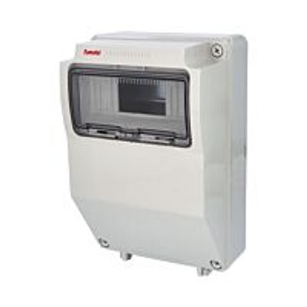 FLATBOX ACQUA Combi 3958, 9TE, 330x215x155mm, transparent door, IP65 image 1