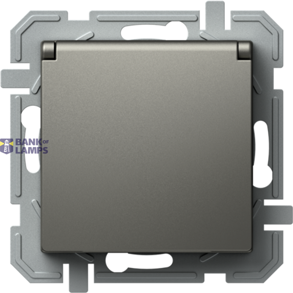 SOCKET SCHUKO+COVER 2P+E 16A 250V~ BV TI XO 4417069 image 1