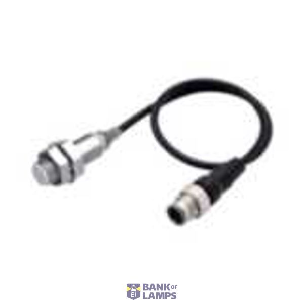 Proximity sensor, inductive, Fluororesin coating (base material: brass), M12, shielded, 6 mm, DC, 3-wire, PNP NO, IO-Link COM2, M12 pigtail Smartclick connector, 0.3 m E2EQ7198C image 1