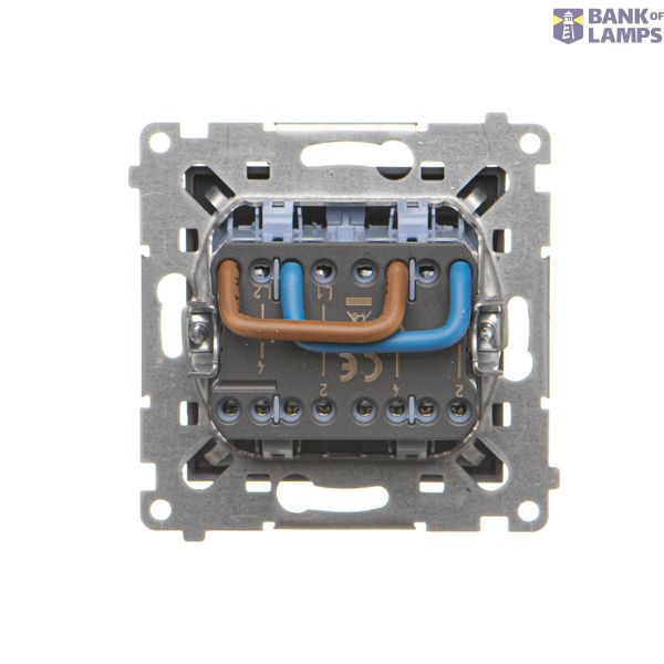 Single IT socket RJ45, category 5e, (module), Simon 24, IP20/IP44, champagne matt image 2