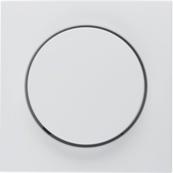Centre plate Rotary Dimmer polarwhite matt IP44 image 1