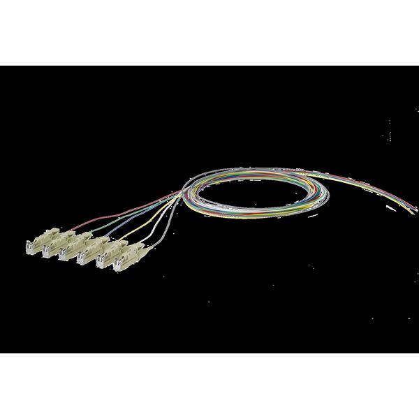 OpDAT pigtail E2000-APC, OS2, 6 colors image 2