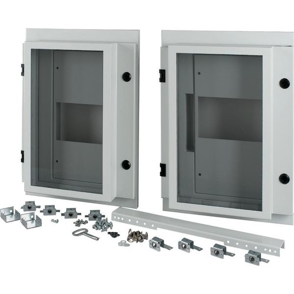 XTMP2N4WCC-H550W800 Front cover for 2x NZM4, withdrawable, HxW=550x800mm, IP55, grey image 2