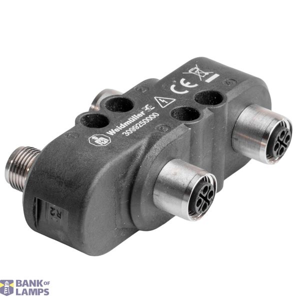 Sensor-actuator adaptor, Number of poles: 4, Coding: S-coded, 630 V image 1