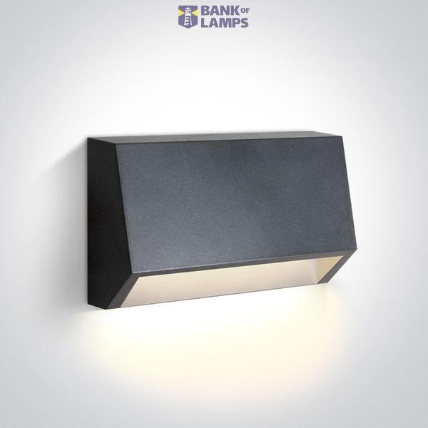 67386A/AN/V ANTHRACITE WALL LIGHT 1,5W CCTV IP65 230V image 1