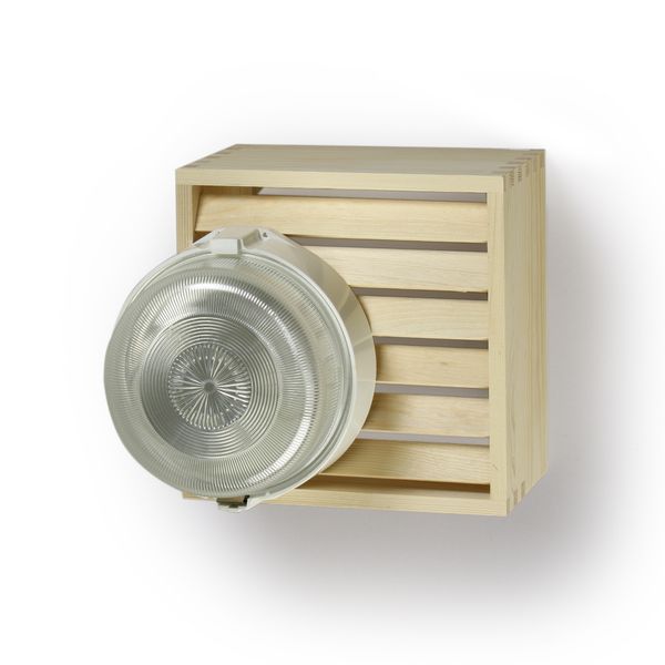 Sauna luminaire With pine grill 1x40/60W A60/E image 1