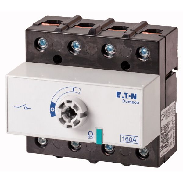 DMM-160/4-SK Switch-disconnector, DMM, 160 A, 4 pole, Stop Function optional, Without rotary handle and drive shaft image 1