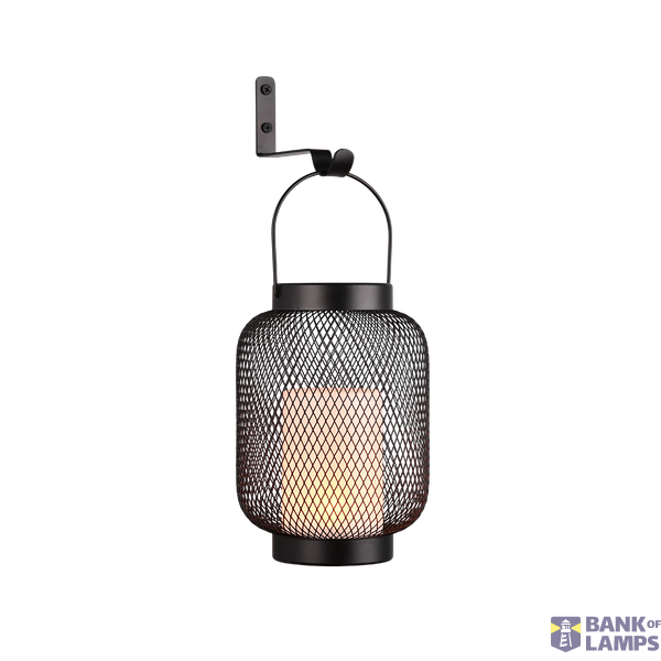Sonora solar table lamp matt black dusk sensor image 1
