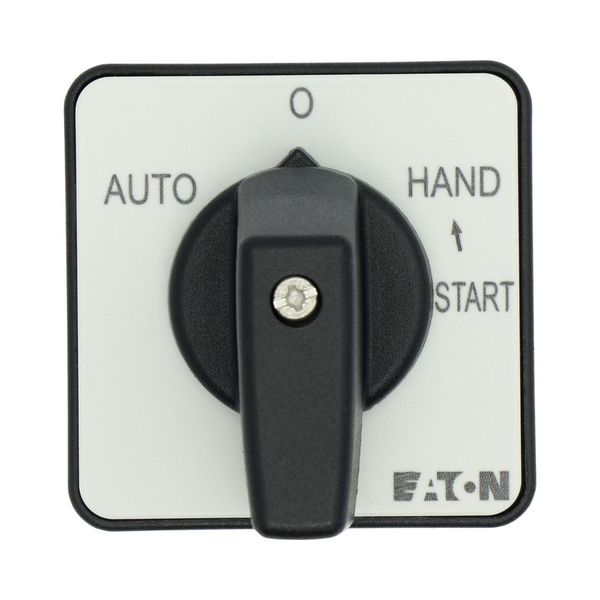 T0-2-15907/E Changeover switches, T0, 20 A, flush mounting, 2 contact unit(s), Contacts: 4, With spring-return from START, 45 °, momentary/maintained, AUTO-0-HAND image 29