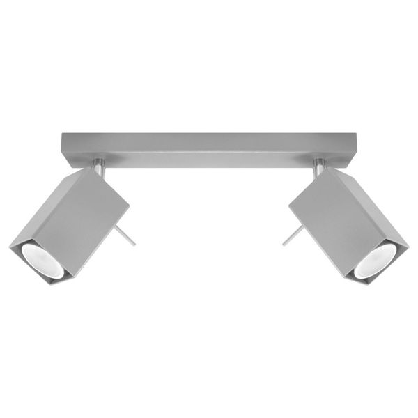 CEILING LAMP MERIDA 2 GREY GU10 2X40W IP20 image 1