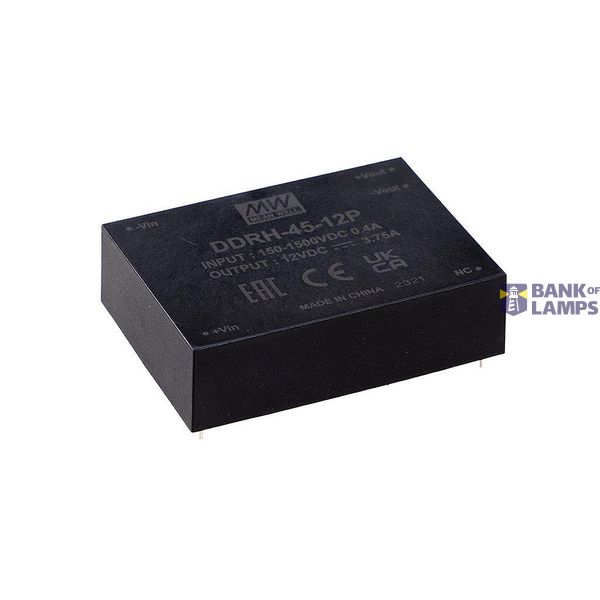 Mean Well DDRH-45-24P DC/DC converter, print 24 V/DC Number of outputs: 1 x Contents 1 piece. image 1