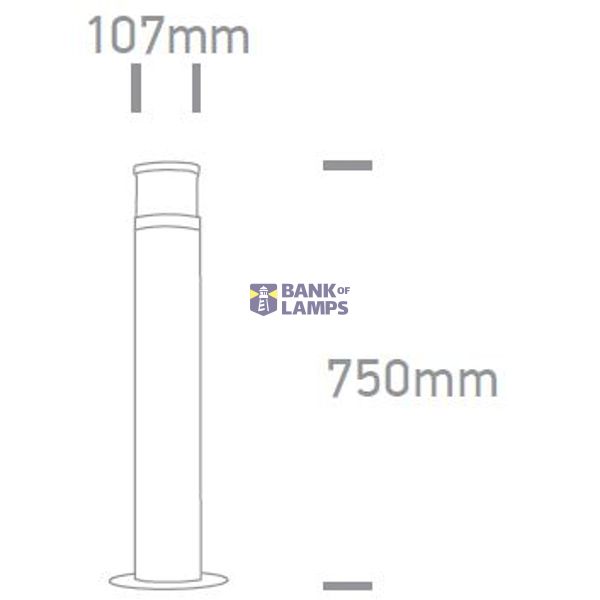 GREY POLE 75cm E27 20W image 2