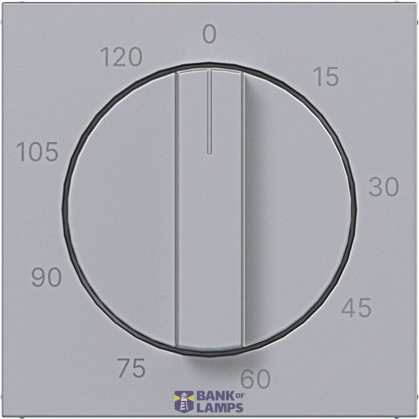 Centr.pl. for mechanical time switch 0-120 min., A.x/C.x, titanium image 1