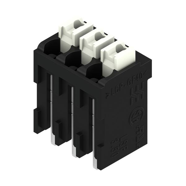 Printed circuit board terminals, 3.50 mm, Number of poles: 3, 180°, Solder pin length (l): 1.5 mm, black, PUSH IN with actuator, Clamping range, max. : 1.5 mm², Tube image 3