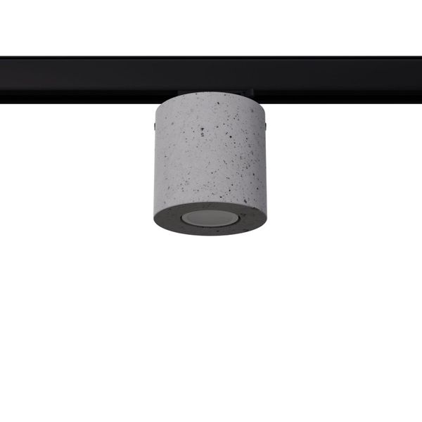 3-PHASE RAIL CEILING LAMP ORBIS CONCRETE GU10 BLACK image 1