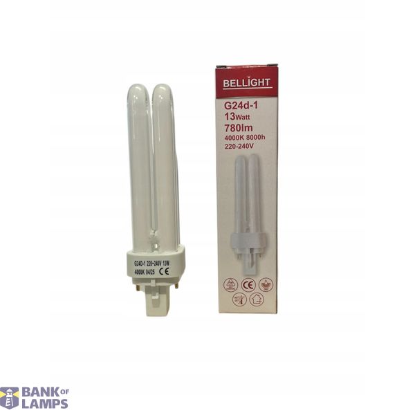 CFL Bulb G24D-1 220-240V 13w 4000K Bellight image 1