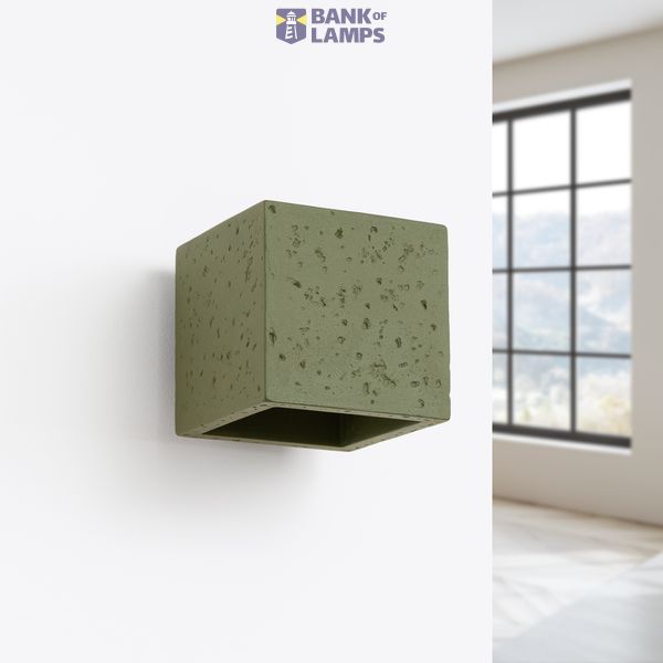 Wall lamp QUAD concrete olive green image 3