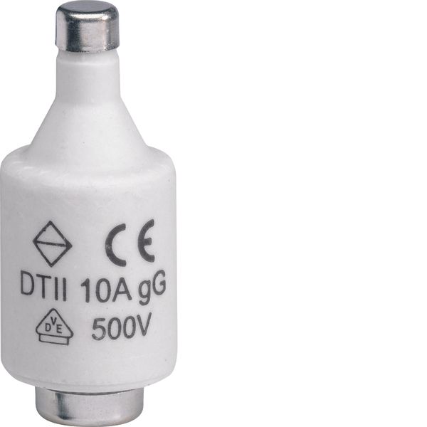 Fuse-link DII 10A 500V gG with indicator image 1