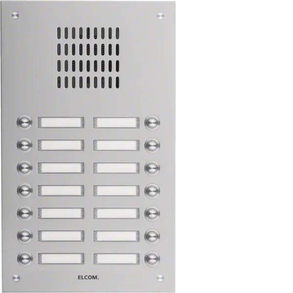 ELCO TVG-14/2 flush-mounted door station 14 buttons ESTA stainless steel 2-row image 1