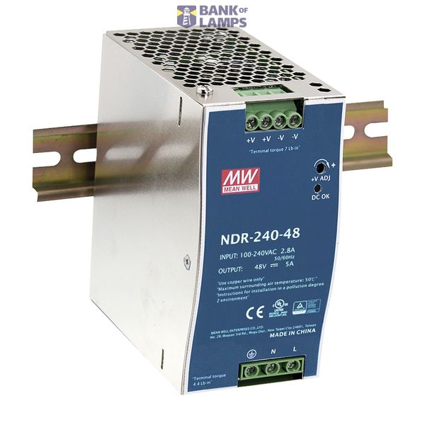 MSP-300-48 switching power supply, medical, 336W, 48V, 7A, MEAN WELL image 2