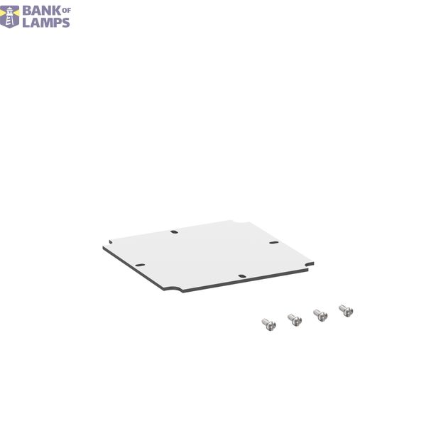 Mounting plate, light grey image 1