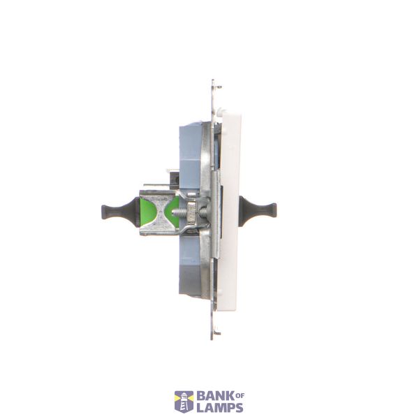 Double socket outlet with earthing and shutters - Czech pin system, satin, metallized, 16A image 1