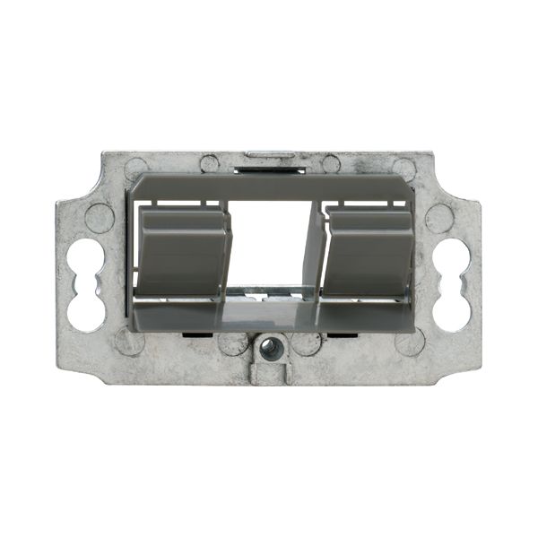 3-fold mounting adapter, for universal modules, for parapet duct/underfloor, for Rutenbeck central pieces/cover plates image 1