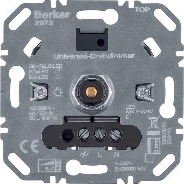 Universal rotary dimmer (R, L, C, LED), light control image 1