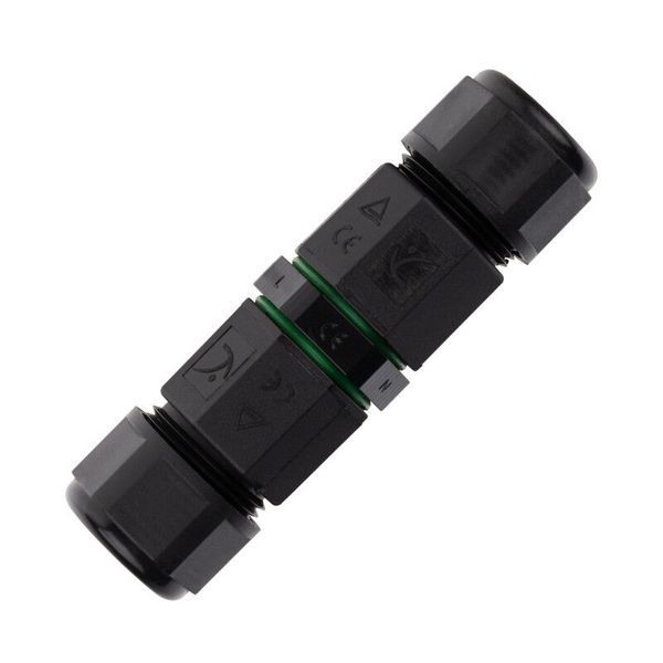 Cable straight connector D21, 3-pin, IP68, levers image 1