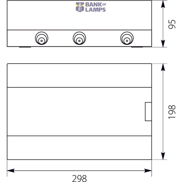 Surface-mounted switchboard SRn-12 (N+PE) image 2