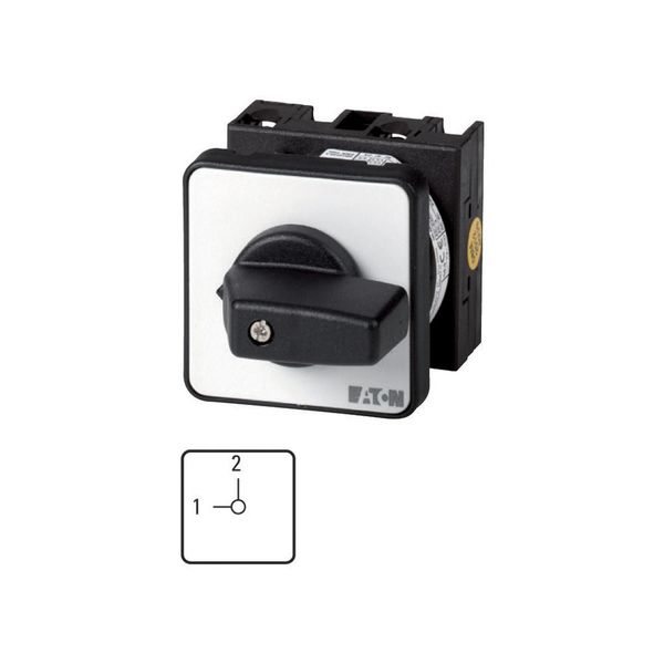 T0-1-15441/E Changeoverswitches, T0, 20 A, flush mounting, 1 contact unit(s), Contacts: 2, 90 °, maintained, Without 0 (Off) position, 1-2, Design number 15441 image 5