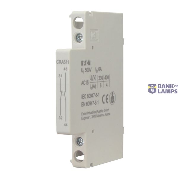 Auxiliary contact, 6A,  1NO+1NC image 2