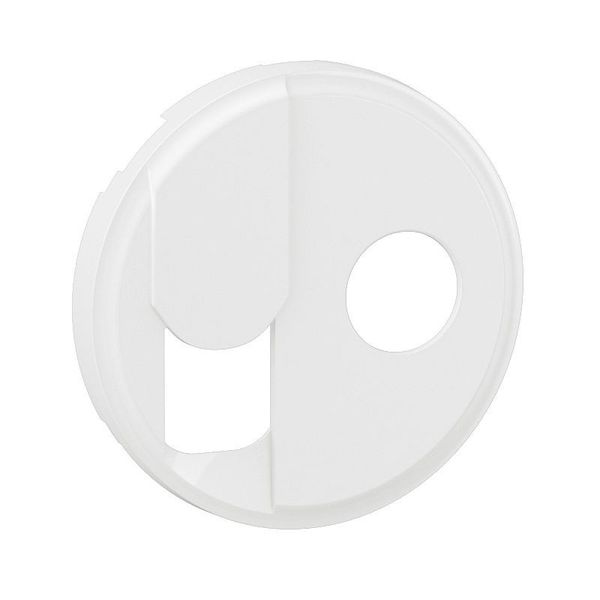 TV + RJ SOCKET ROCKER WHITE image 2