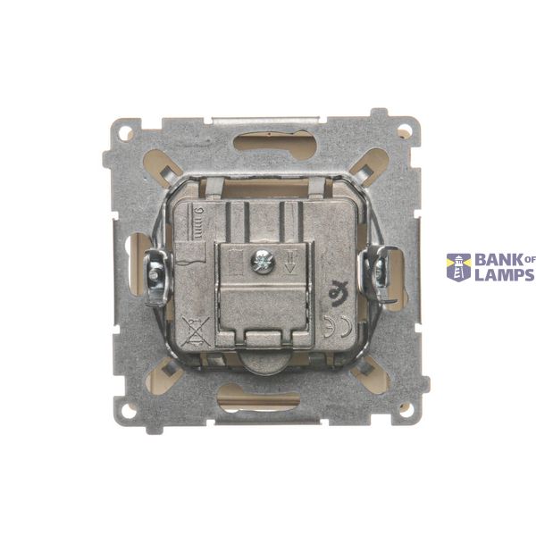 Single socket outlet with Schuko earthing, 16A, black matt image 1