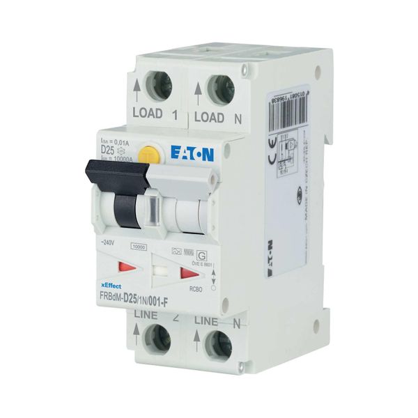 Digital RCD/MCB combination, 25 A, 10 mA, MCB trip characteristic: D, 1p+N, RCD trip characteristic: F image 12